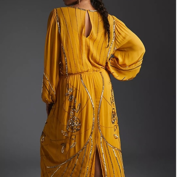 Anthropologie Let Me Be Juliet Sheer Maxi Dress XXS NWT - Picture 4 of 8